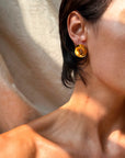BREATHE DEEPLY, IN. AND OUT // GOLD SPIRAL EARRINGS