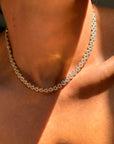 A DAISY CHAIN LIKE I DREAMED OF AS A GIRL // 11.50ct 18K GOLD AND DIAMOND TENNIS NECKLACE