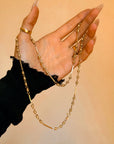 LIKE A PRAYER // VINTAGE UNIQUE LINK GOLD CHAIN