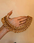WORSHIP AT MY ALTER AND DRAPE ME IN ROPES OF GOLD // VINTAGE RALPH LAUREN 18K GOLD CHAIN COLLAR