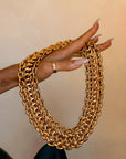 WORSHIP AT MY ALTER AND DRAPE ME IN ROPES OF GOLD // VINTAGE RALPH LAUREN 18K GOLD CHAIN COLLAR