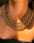 WORSHIP AT MY ALTER AND DRAPE ME IN ROPES OF GOLD // VINTAGE RALPH LAUREN 18K GOLD CHAIN COLLAR