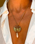 THERE IS A BALANCE AND BEAUTY IN EVERY BIT OF NATURE // ART NOUVEAU PEACOCK AND SERPENT BROOCH/PENDANT