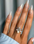 OF CROWNS MADE OF SEASHELLS AND WISHING EVERY ONE HELD A PEARL // BELLE ÈPOQUE PEARL TIARA RING