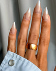 THE ROAD IS WIDE AND FULL WITH POSSIBILITIES // ANTIQUE ROSEY GOLD WIDE BAND