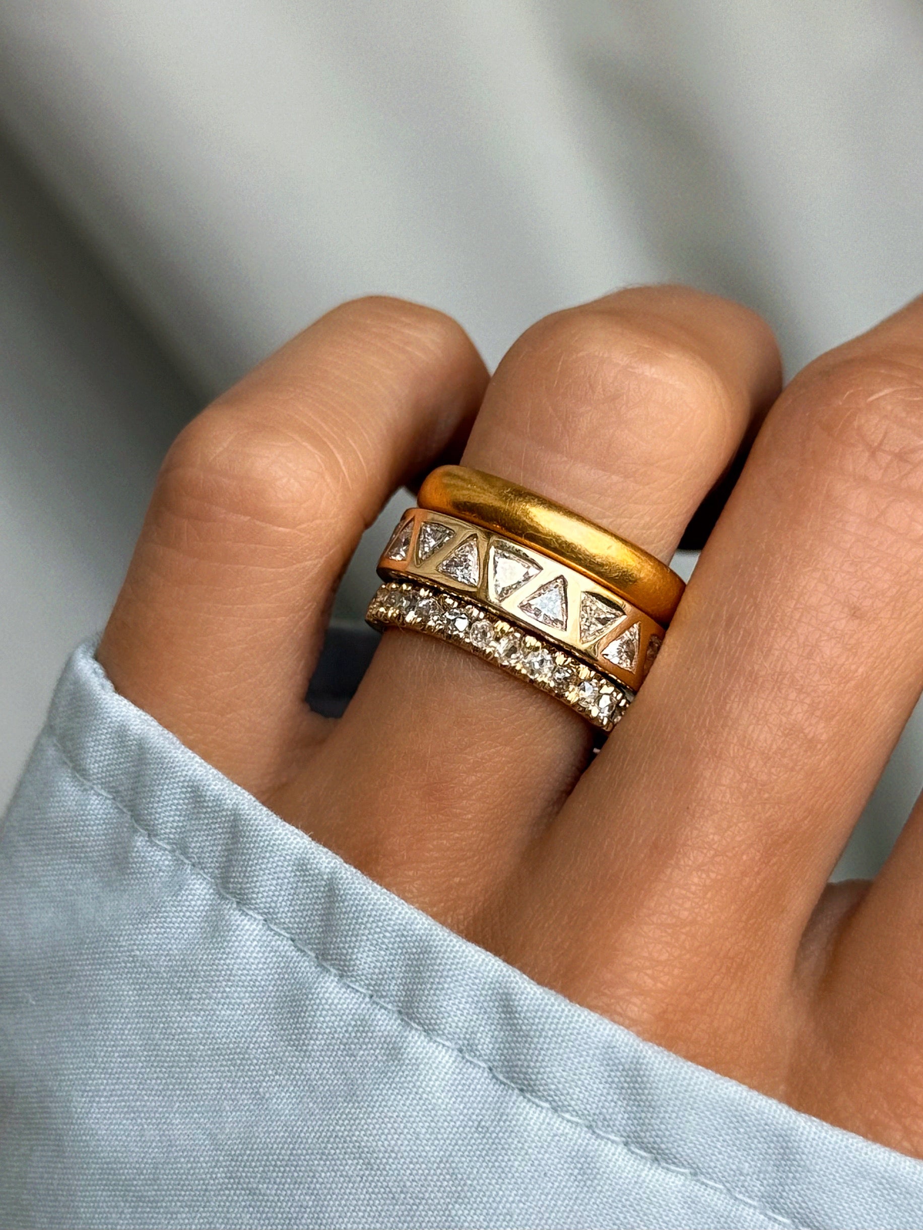 STEP BY STEP I AM BUILDING SOMETHING BEAUTIFUL // PYRAMID DIAMOND ETERNITY BAND