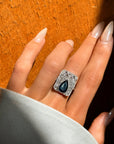 ALL IT TAKES IS ONE SINGLE MOMENT TO CHANGE YOUR LIFE // ANTIQUE SAPPHIRE AND DIAMOND DINNER RING