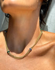 OF GRECIAN SUMMERS AND BLUE GREEN WATERS // VINTAGE CONVERTIBLE NECKLACE BRACELET CHAIN