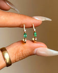 I WILL ALWAYS LONG FOR THE SPRING // VINTAGE EMERALD EARRINGS