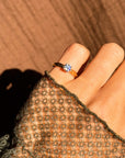 WHAT CAUGHT HER EYE WAS THE WAY THE SUN DANCED ALONG THE DIAMOND TEXTURED BAND // VINTAGE BABY BOUCHERON RING