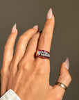 RUBY, RUBY, RUBY LET ME RIDE YOUR WAVES // RETRO TANK RING