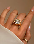 THERE IS NOTHING IN THIS WORLD THAT I AM NOT BUILT FOR // 8.22ct OLD EUROPEAN CUT HARDWARE RING