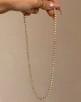YOU MAKE ME WANT TO TAKE MY TIME, MY SWEET TIME // 18in BEZEL SET TENNIS NECKLACE