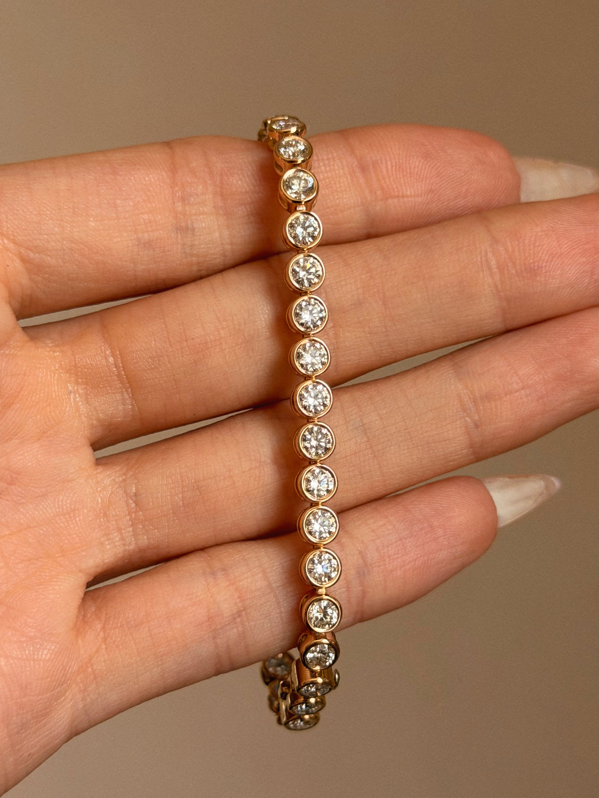 WRAP AROUND ME AND STAY A WHILE, WON'T YOU? // BEZEL SET DIAMOND TENNIS BRACELET