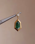 I AM EVERGREEN, TALL AS THE PINES AND CONSTANT IN MY EFFORTS // 5.05 EMERALD SHIELD CUT PENDANT