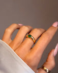 JUST PLACE IT ON YOUR TONGUE AND YOU'LL SOON SEE // EMERALD CABOCHON GUMDROP RING