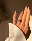 UNITL YOU, I DIDN'T KNOW WHAT IT WAS LIKE TO KNOW MYSELF // ONE OF A KIND HALF MOON DIAMOND TOI ET MOI IN 22K GOLD