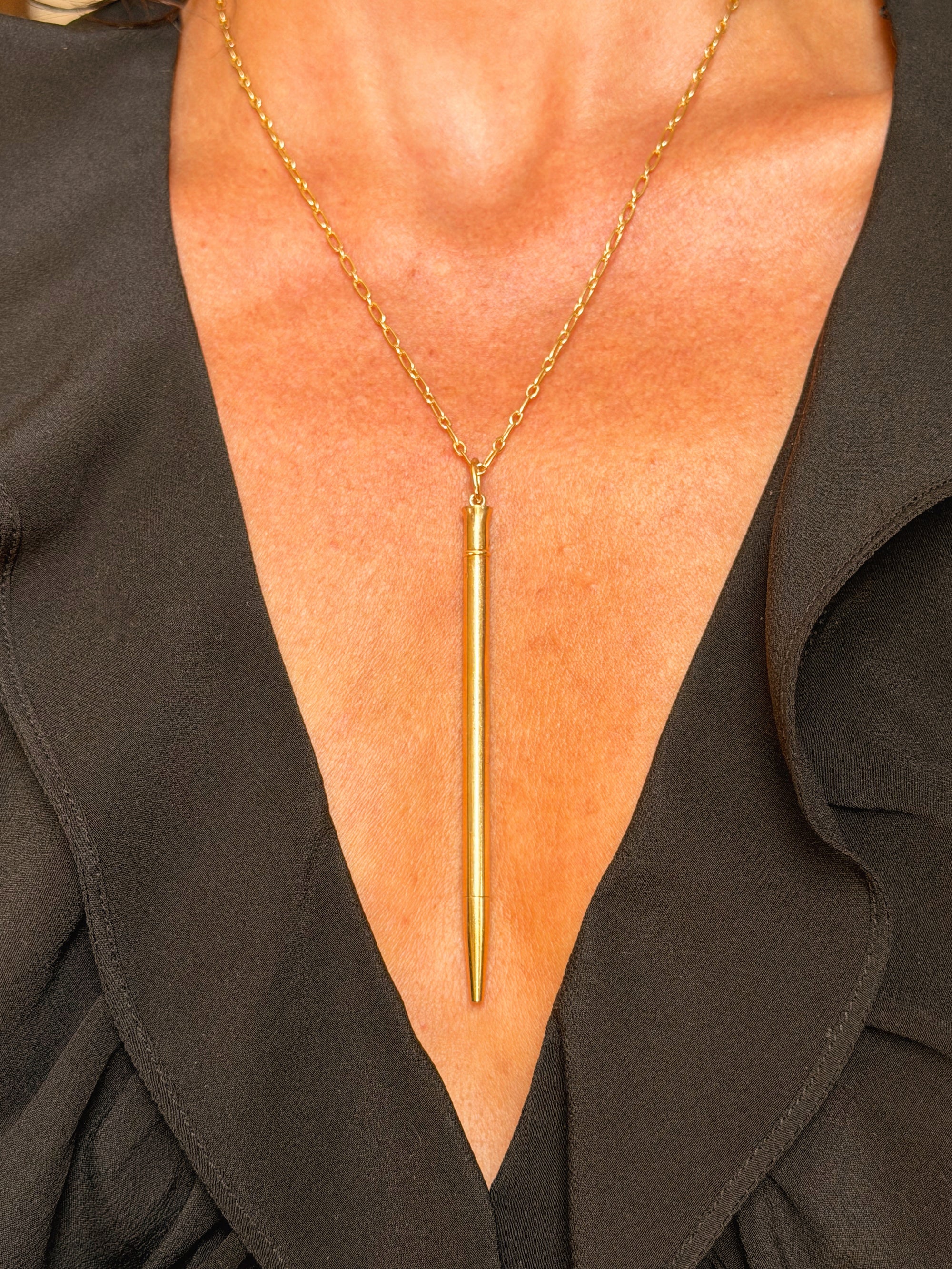 LET ME WRITE YOU A LETTER OF HAND AND HEART // 18K GOLD HERMES PENCIL