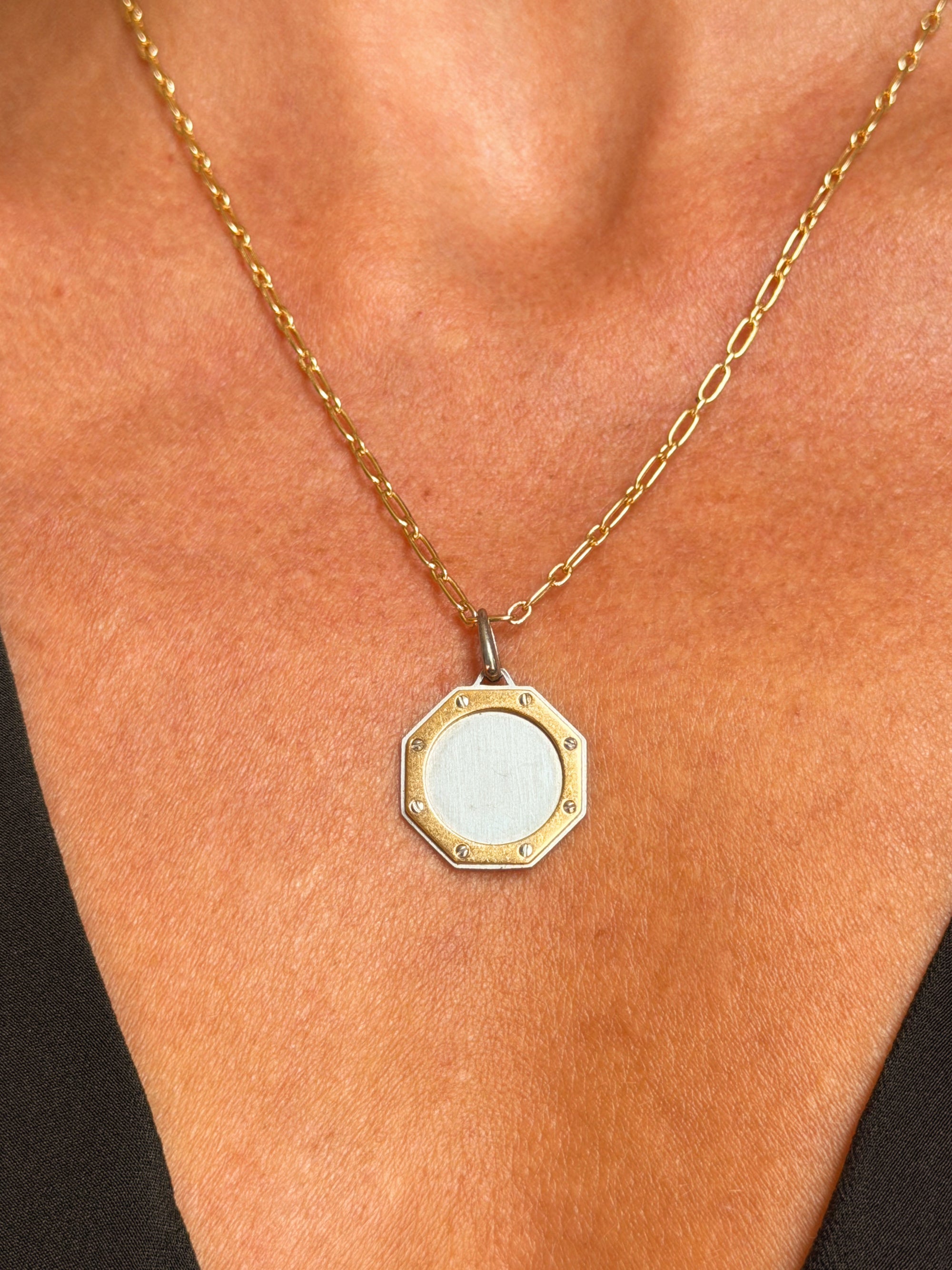 THERE IS SOMETHING SO REFINED ABOUT YOU // VINTAGE CARTIER SANTOS PENDANT