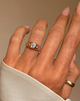 LET ME KISS THE ROSES ON YOUR CHEEKS /// VINTAGE ROSE GOLD DIAMOND ENGAGEMENT RING