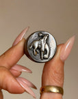 IF YOU THINK YOU CAN STAY ON THIS RIDE THEN BABY, YOU BETTER SADDLE UP // VINTAGE COWBOY BRONCO RING