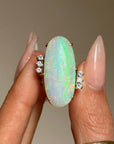 WHEN YOU LOOK AT ME I FEEL AS A PRISM MUST WHEN THE SUN SHINES THROUGH // VINTAGE OPAL RING