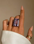 THE LAVENDER SCENT HIT ME ON THE BREEZE BEFORE I COULD SEE THE FIELDS AND I KNEW I WAS HOME // MID CENTURY GIANT COCKTAIL RING