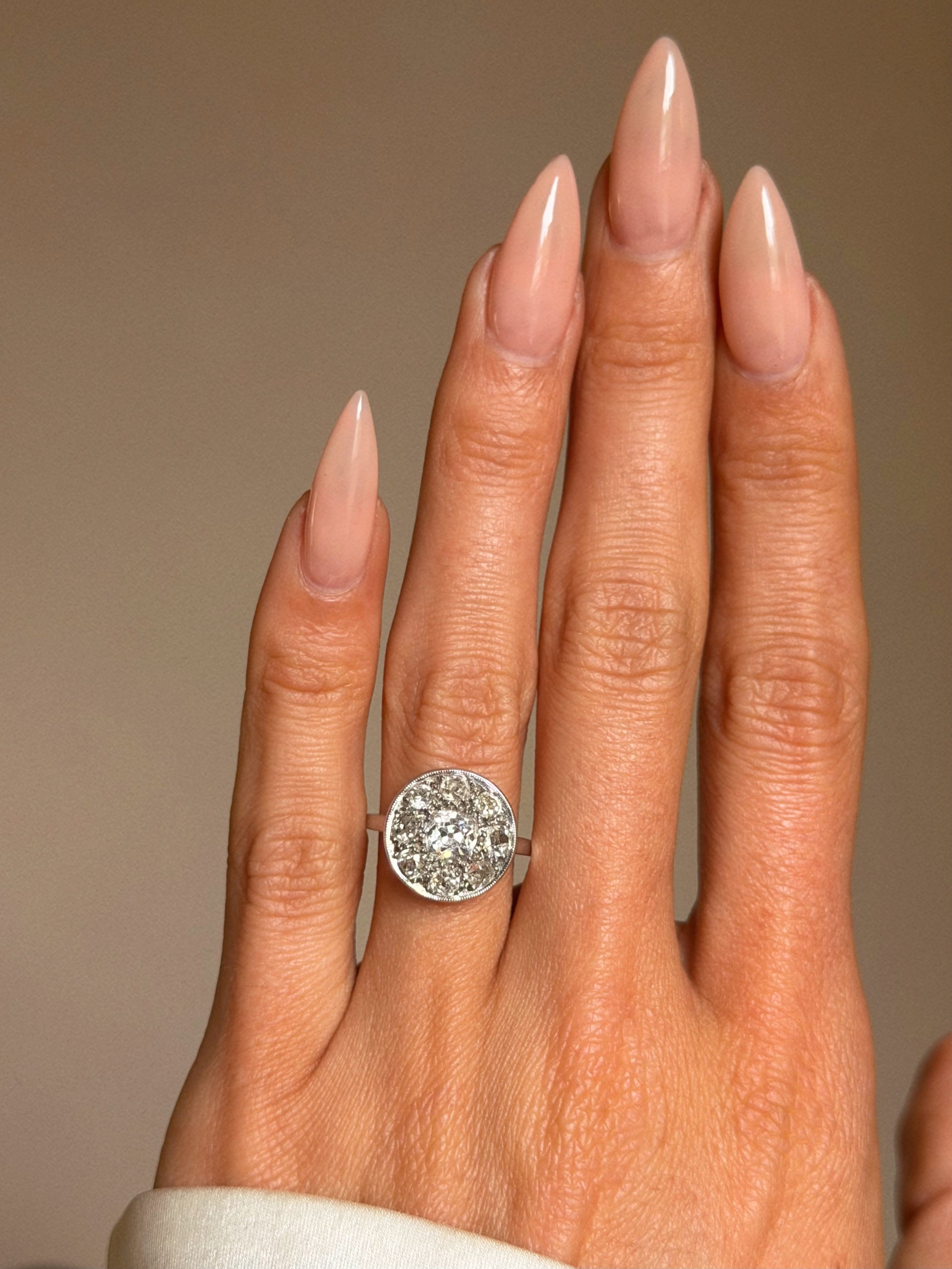 OF THE RAIN ON THE COBBLESTONE STREETS AND THE SOFTNESS IN THE AIR // EDWARDIAN COBBLESTONE OLD MINE CUT DIAMOND RING