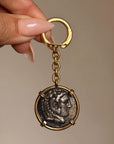 OF HERCULES AND LIONS AND THE QUEST FOR A FATHER'S APPROVAL // ANCIENT GREEK COIN WITH ANTIQUE FRENCH CLIP