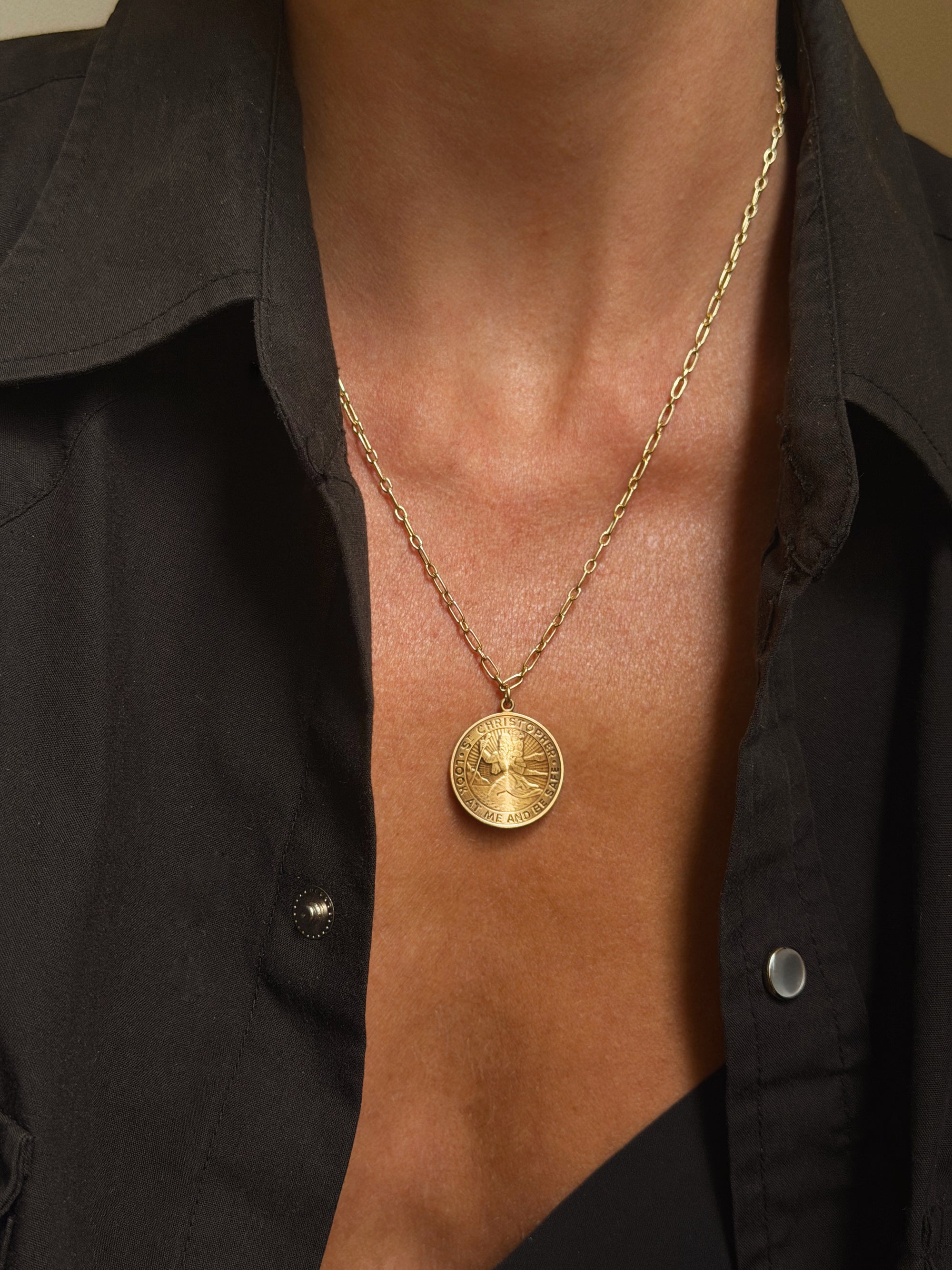 ST. CHRISTOPHER AND CARTIER // VINTAGE CARTIER SAINT MEDAL