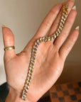 MY KINDNESS IS A COURAGE AND A STRENGTH // VINTAGE DIAMOND TWO TONE CURB LINK BRACELET