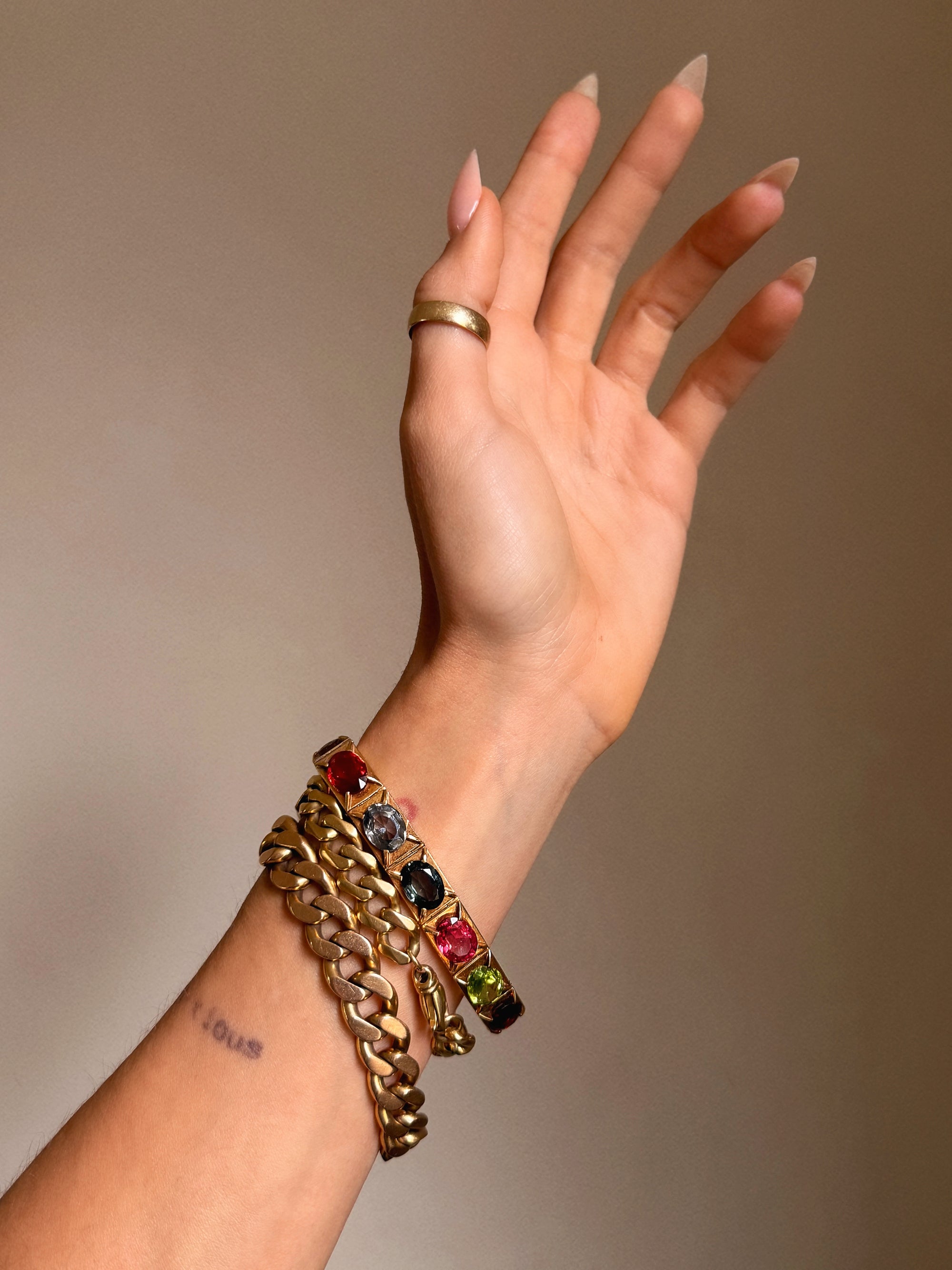 BUT DARLING, LOOK AT THE COLORS AROUND YOU AND KNOW THAT IT IS DESIGNED FOR YOUR HAPPINESS// VICTORIAN HARLEQUIN GEMSTONE BRACELET