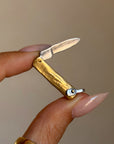 I AM IN CHARGE OF MY OWN DESTINY, MY GATI // VINTAGE POCKET KNIFE CHARM