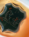 OF BRAZEN SERPENTS AND MYTHICAL BEASTS // EARLY VICTORIAN HIDDEN LOCKET BLOODSTONE SIGNET RING INTAGLIO