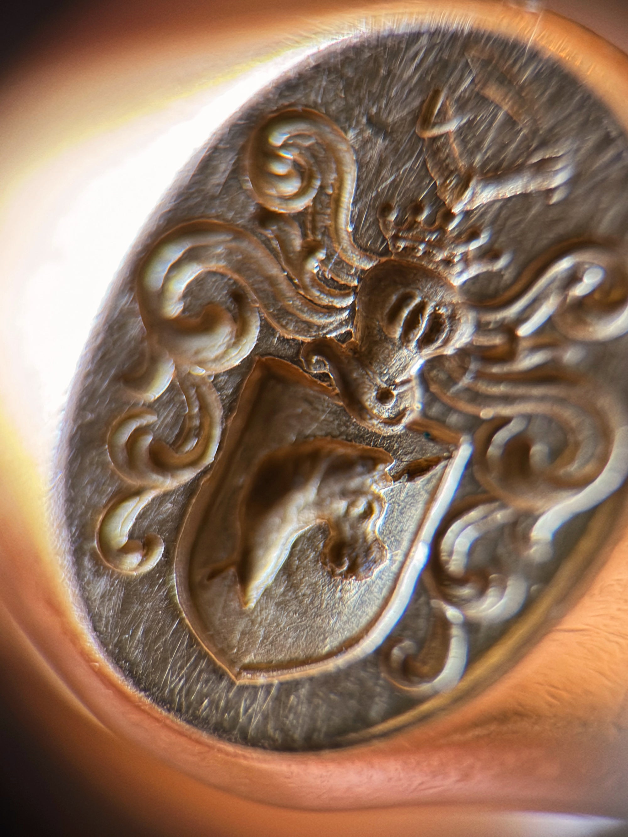 OF DRAGONS AND UNICORNS AND FINDING ADVENTURE WHEREVER YOU GO // ANTIQUE FRENCH CREST SIGNET RING