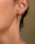 SISTERS NOT TWINS // 6.01ct EMERALD CUT DIAMOND DROP EARRINGS