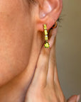 AFTER EVERY WINTER THE COLOR OF NEW LIFE GIVES ME HOPE // PERIDOT DROP SPRING GREEN EARRINGS