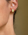 WOMAN, YOU ARE BUILT LIKE A BRICK HOUSE THAT I WANT TO LIVE IN // 3.03tcw EMERALD CUT DIAMOND STUDS IN YELLOW GOLD