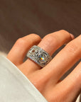 I'VE ONLY HAD EYES FOR YOU, EVER SINCE I LAID THEM ON YOU // EXCEPTIONAL ART DECO DIAMOND CIGAR BAND