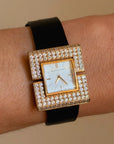 OF SUPER MODELS AND HEELS YOU WEAR FROM CAR TO CURB WHILE THEY TRY TO GET A GOOD LOOK AT YOU THROUGH A CAMERA LENS // 1990's VAN CLEEF DIAMOND WATCH