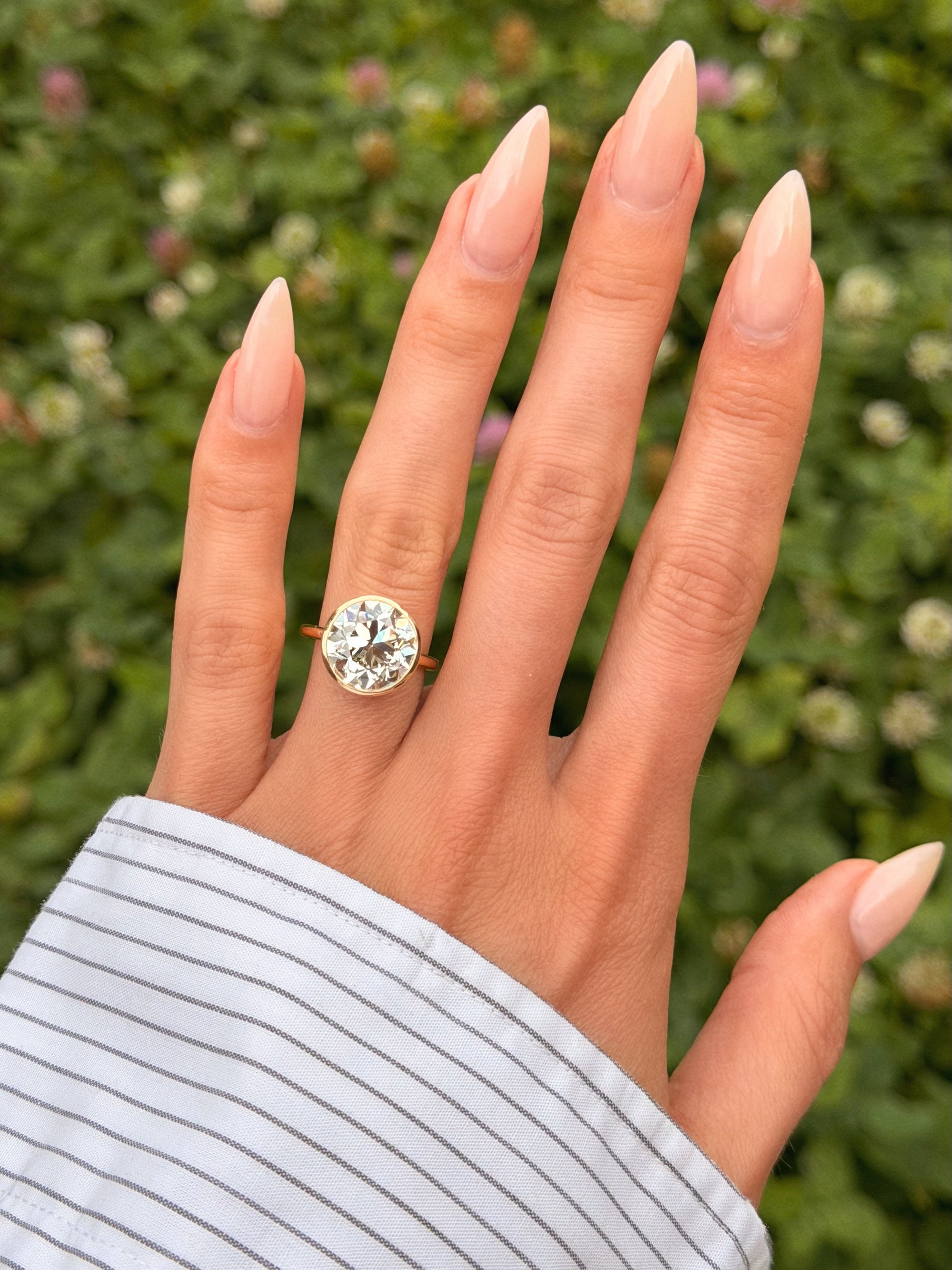 EVERY TIME I'M AROUND YOU THE SUN SEEMS TO SHINE // 6.73ct OLD MINE CUT DIAMOND ENGAGEMENT RING