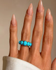 LIFE IS HAPPENING, ALL AROUND US DESPITE IT ALL // VICTORIAN PERSIAN TURQUOISE HALF HOOP