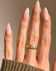 PAST, PRESENT, FUTURE AND THE WAY THEY ALL BELONG TO ME // ANTIQUE THREE STONE OLD MINE CUT DIAMOND FLUSH SET BAND