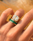 I PAY YOUR GRASS NO MIND, MINE IS SO LUSH AND GREEN UNDERFOOT // EMERALD BAGUETTE STACKING BAND