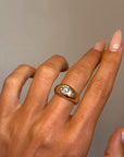 THE OLDER YOU GET THE MORE I CRAVE YOU // VINTAGE FLUSH SET DIAMOND RING
