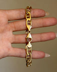 ANCHORED TO YOUR SHIP, LOVE // VINTAGE MARINER LINK BRACELET