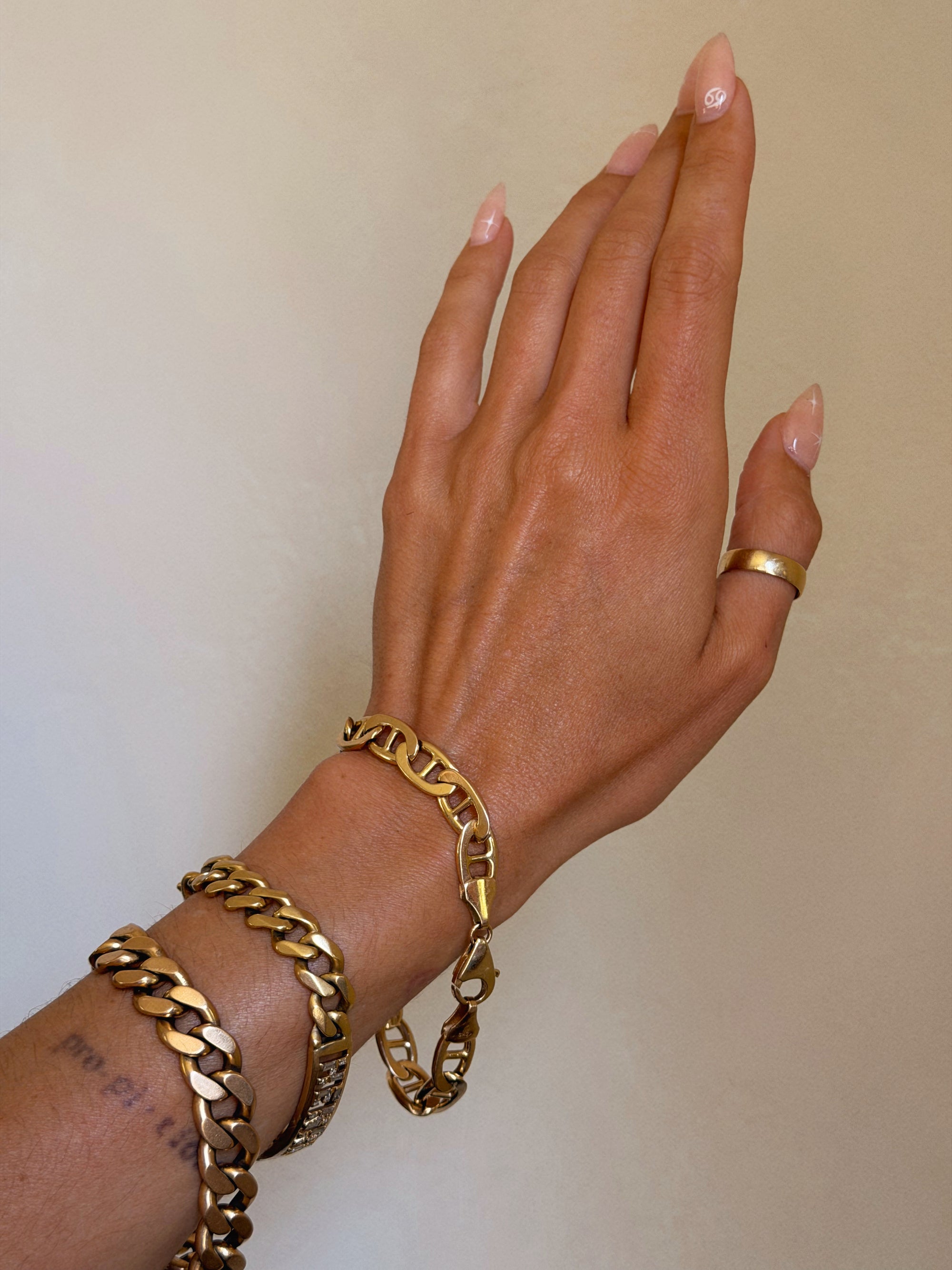 ANCHORED TO YOUR SHIP, LOVE // VINTAGE MARINER LINK BRACELET