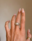 I LOOK AT YOU AND IT'S LIKE THE SUN IS BURSTING AND SPARKLING EVERYWHERE // VINTAGE GOLD AND DIAMOND RING