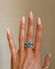 SOMETIMES I LOOK AROUND AND I CANNOT BELIEVE HOW BLISSFULLY ALIVE THIS WORLD IS // VINTAGE OPAL AND DIAMOND RING