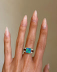 SOMETIMES I LOOK AROUND AND I CANNOT BELIEVE HOW BLISSFULLY ALIVE THIS WORLD IS // VINTAGE OPAL AND DIAMOND RING
